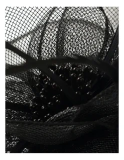 Crinoline Flower With Spot Veiling Fascinator In Black -Myer Clothing Shop 929827360 929828530 3 720x928