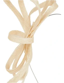 Sinamay Bow With Loops Fascinator In Natural 5 Sinamay Bow With Loops Fascinator In Natural -Myer Clothing Shop 929827540 929828980 3 720x928
