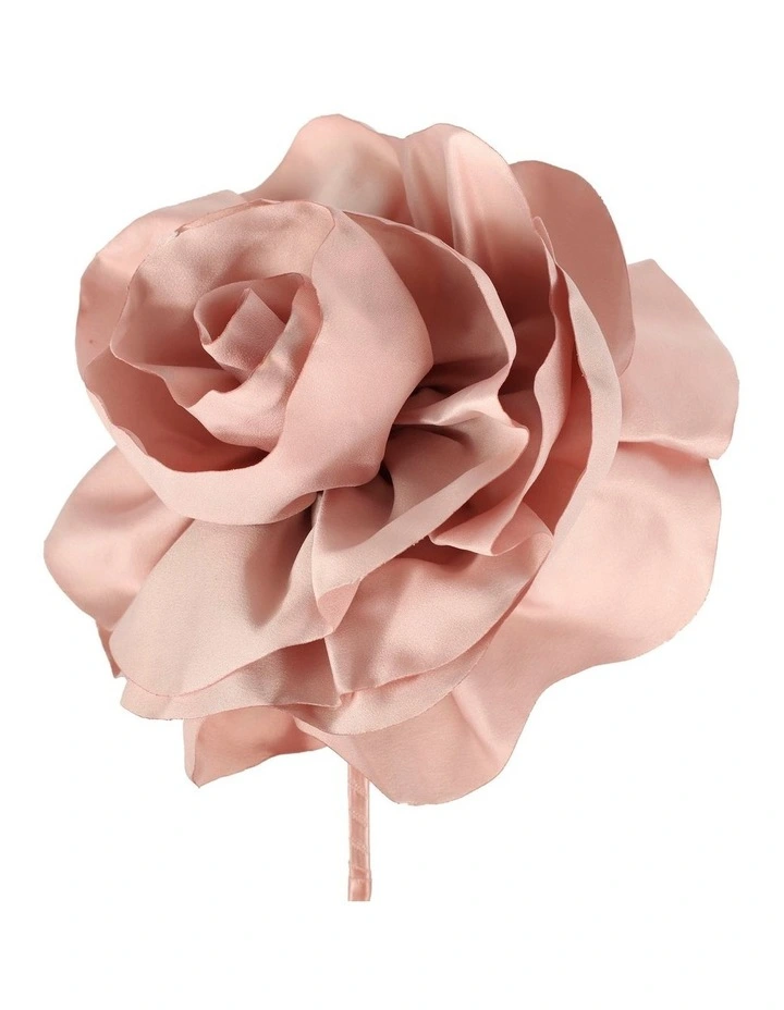 Large Flower Fascinator In Dusty Pink 2 Large Flower Fascinator In Dusty Pink - Image 2