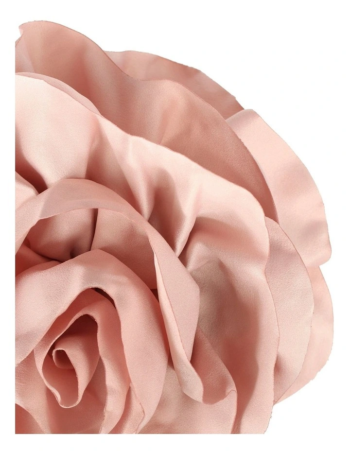 Large Flower Fascinator In Dusty Pink 3 Large Flower Fascinator In Dusty Pink - Image 3