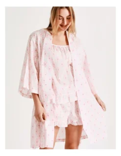 Chloe & Lola Kimono Sleeve Robe In Pink -Myer Clothing Shop 929889010 5 720x928