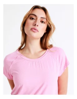 Chloe & Lola Bamboo Short Sleeve PJ Top In Pink 12 Chloe & Lola Bamboo Short Sleeve PJ Top In Pink -Myer Clothing Shop 929889280 939068380 6 720x928