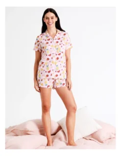 SOHO Organic Cotton Short Sleeve PJ Set In Assorted