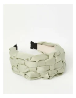 Weave Headband In Green