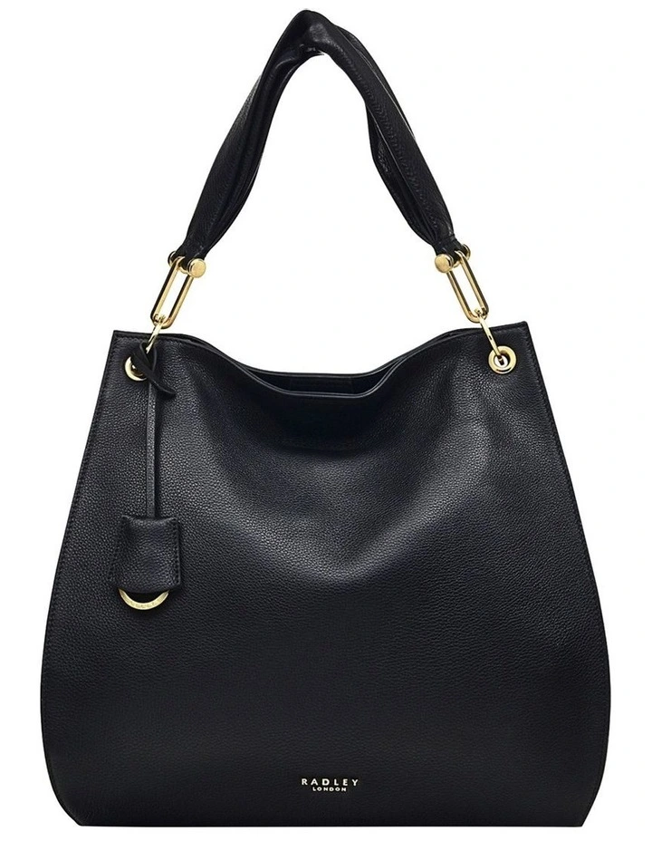 Radley Cuba Street Twist Medium Open-Top Shoulder Bag In Black 1 Radley Cuba Street Twist Medium Open-Top Shoulder Bag In Black