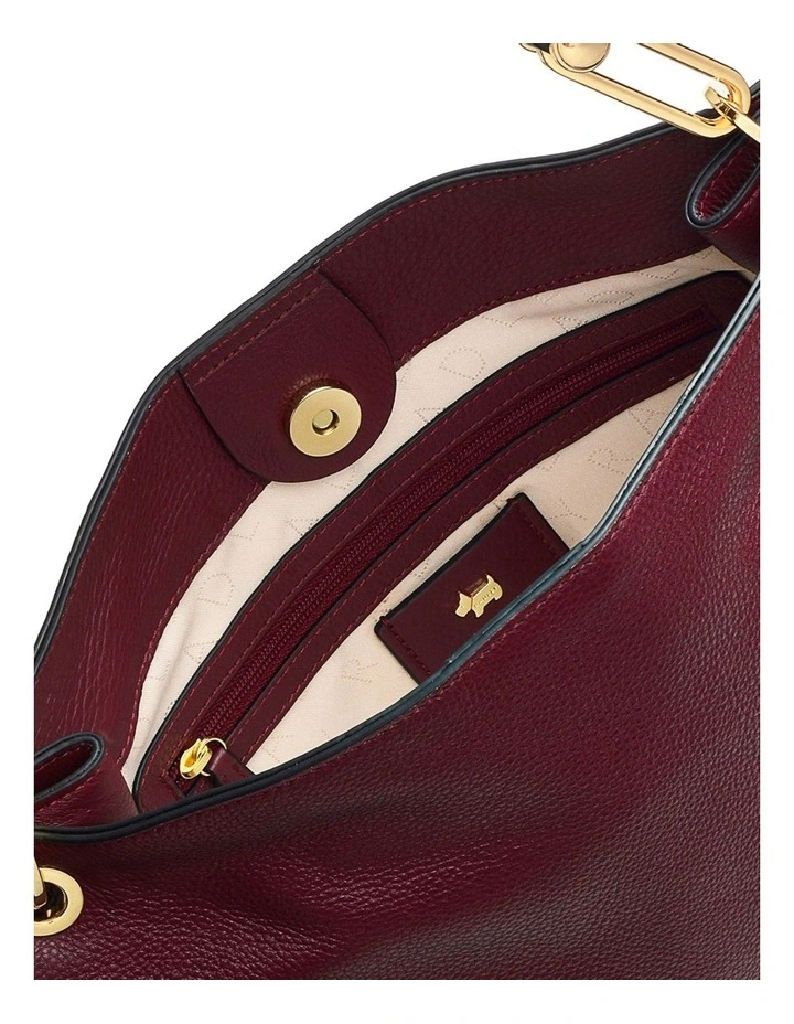 Radley Cuba Street Twist Open-Top Shoulder Bag In Cherry 4 Radley Cuba Street Twist Open-Top Shoulder Bag In Cherry - Image 4
