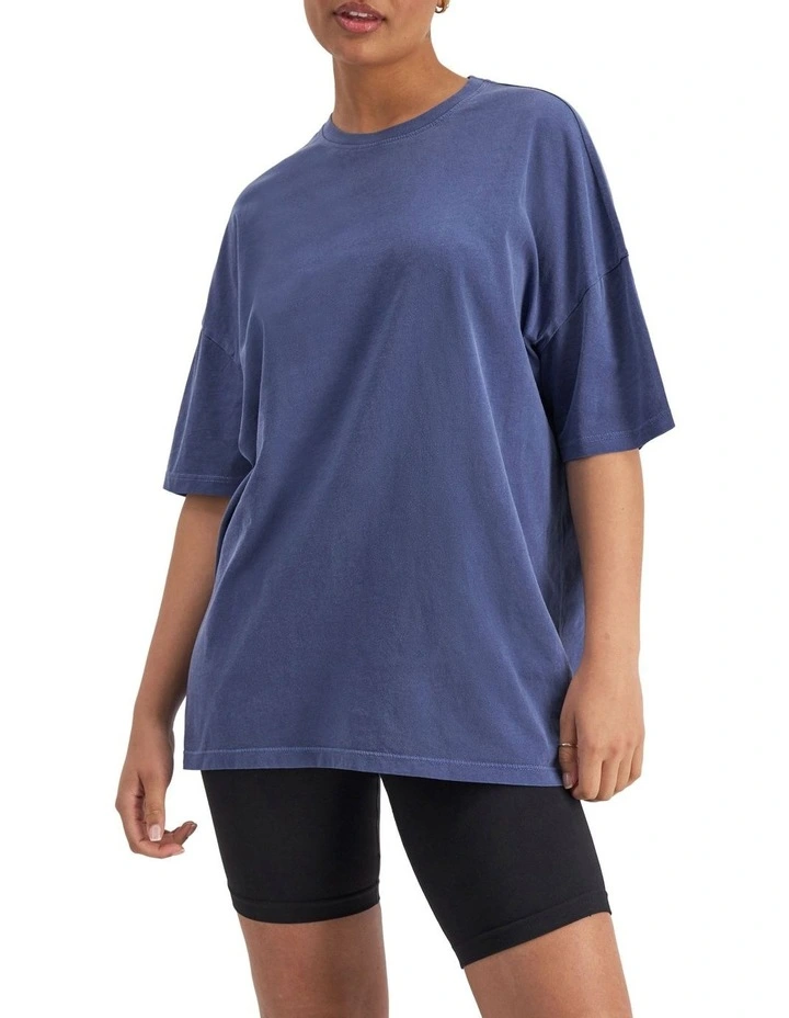Bonds Originals Light Weight Oversized Tee In Blue 1 Bonds Originals Light Weight Oversized Tee In Blue