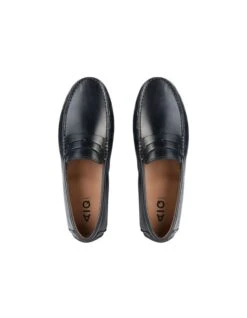 Conwell Leather Driving Shoes In Black -Myer Clothing Shop 930064060 3 720x928