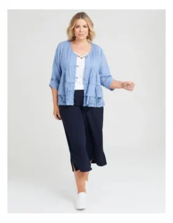 Palazzo Natural Crop Pant In Dark Indigo -Myer Clothing Shop 930166930 3 720x928