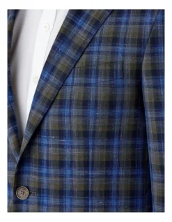 Cambridge Hawthorn Modern Fit Sports Jacket In Khaki/Blue -Myer Clothing Shop 930250000 930226330 4 720x928