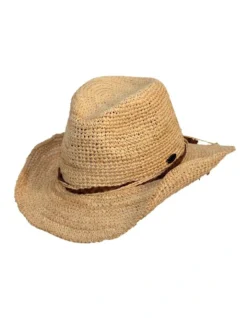 Marjo Raffia Cowboy Hat In Natural