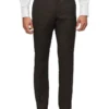 Tailored Textured Suit Pant In Chocolate