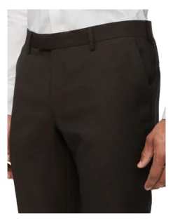 Tailored Textured Suit Pant In Chocolate -Myer Clothing Shop 930295270 3 720x928
