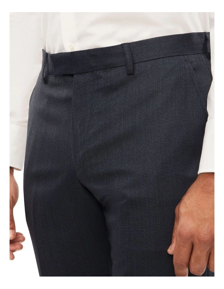 Tailored Check Suit Pant In Navy 1 Tailored Check Suit Pant In Navy