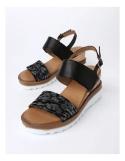 Score And Snake Sandal In Black -Myer Clothing Shop 930305080 3 720x928