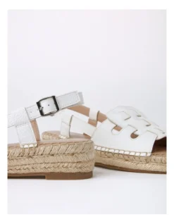 Caleb Tumbled Sandal In White -Myer Clothing Shop 930620530 7 720x928