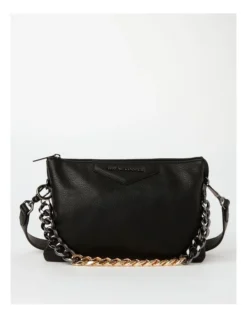Harlow Multi Gusset Crossbody Bag In Black