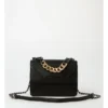 Karla Flapover Crossbody Bag In Black