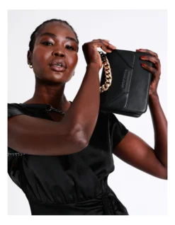 Karla Flapover Crossbody Bag In Black -Myer Clothing Shop 930623500 4 2 720x928