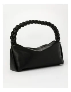 Monte Carlo Zip Top Shoulder Bag In Black