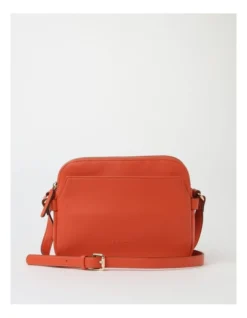 Maldives Multi Gusset Crossbody Bag In Peach