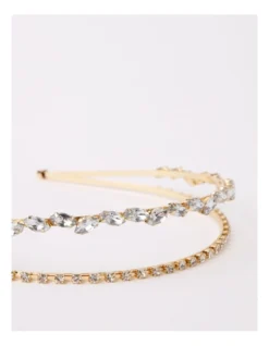 Jewelled Double Headband In Gold -Myer Clothing Shop 930641140 5 720x928