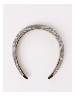 Padded Diamante Headband In Black -Myer Clothing Shop 930641950 930645730 3 1 720x928