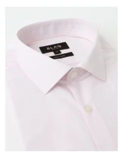 Slim Long Sleeve Houndstooth Shirt In Pink -Myer Clothing Shop 930647170 7 720x928