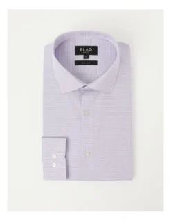 Slim Long Sleeve 2 Colour Mini Check Shirt In Purple 12 Slim Long Sleeve 2 Colour Mini Check Shirt In Purple -Myer Clothing Shop 930648880 6 720x928