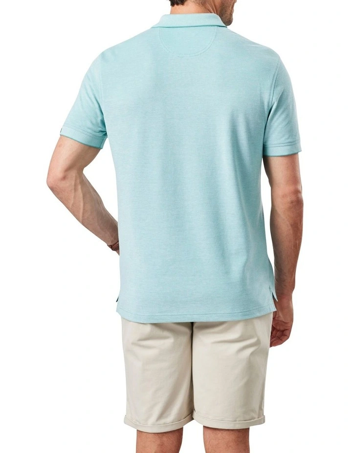 Oxford Pocket Polo In Green 2 Oxford Pocket Polo In Green - Image 2
