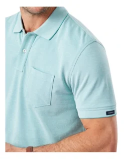 Oxford Pocket Polo In Green 6 Oxford Pocket Polo In Green -Myer Clothing Shop 930700090 3 720x928