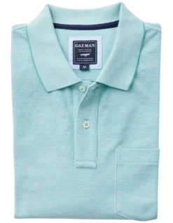 Oxford Pocket Polo In Green 7 Oxford Pocket Polo In Green -Myer Clothing Shop 930700090 4 720x928