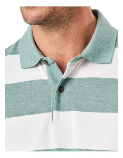 Bold Stripe Polo In Green -Myer Clothing Shop 930700720 3 720x928