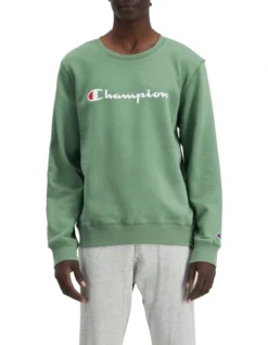 Champion Script Crew Green -Myer Clothing Shop 931074580 3 720x928