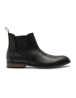 Kingsview Road Chelsea Boot In Nero Wash