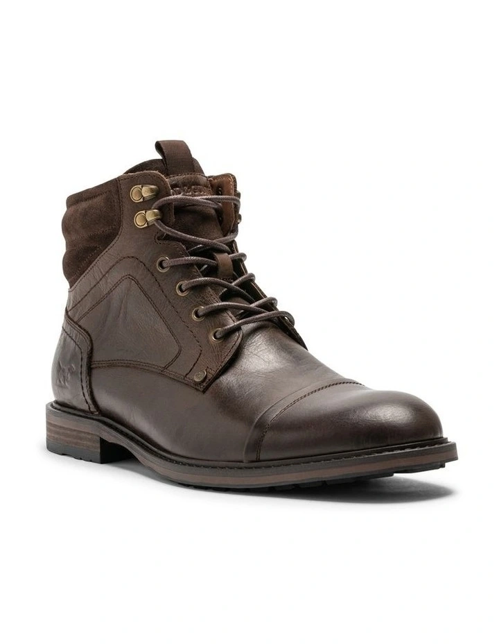 Dunedin Military Boot In Chocolate Wash 2 Dunedin Military Boot In Chocolate Wash - Image 2