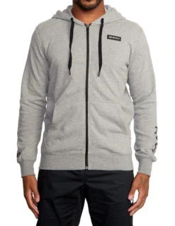 RVCA Swift Hoodie Icon Heather In Grey
