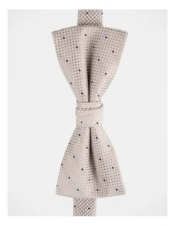 Geo Poly Bow Tie In Beige