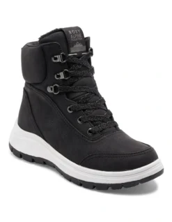 Roxy Karmel Lace-Up Boots In Black