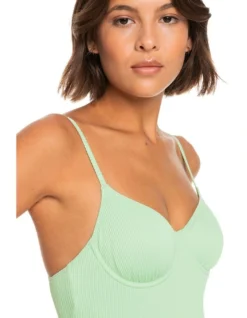 Roxy Love One-Piece Swimsuit In Green -Myer Clothing Shop 931807270 4 720x928