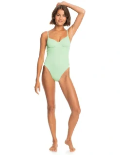 Roxy Love One-Piece Swimsuit In Green -Myer Clothing Shop 931807270 5 720x928