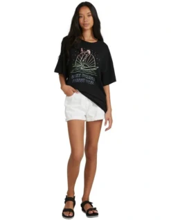 Roxy Sweet Janis T-Shirt In Black -Myer Clothing Shop 931932910 5 720x928