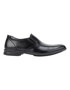 Hush Puppies Cahill Black Slip On Shoe