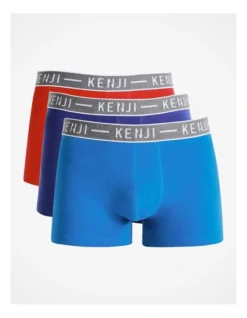 Plain Trunks 3 Pack In Assorted