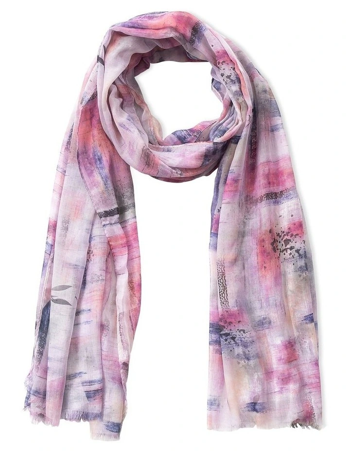 Abstract Design Scarf In Pink 1 Abstract Design Scarf In Pink