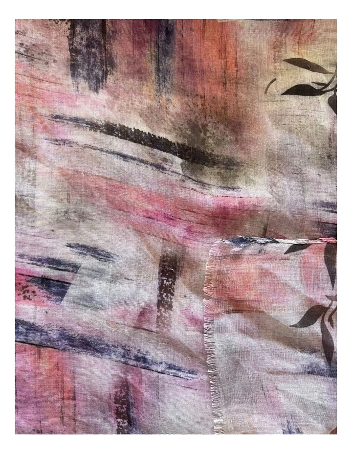 Abstract Design Scarf In Pink 2 Abstract Design Scarf In Pink - Image 2