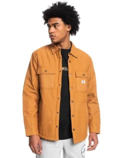 Quiksilver Downrail Jacket In Brown Sugar