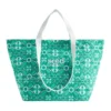 Embroidered Overnight Bag In Jade Green