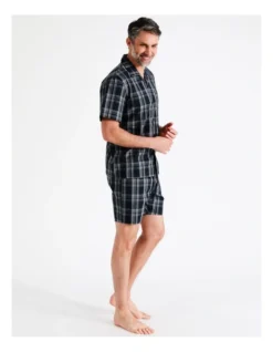 Short Sleeve Softwash Poplin PJ Set In Beach Check -Myer Clothing Shop 934046920 5 720x928