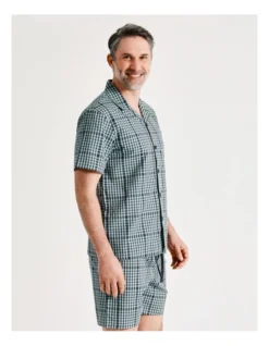 Short Sleeve Softwash Poplin PJ Set In Plaid Check -Myer Clothing Shop 934047190 4 720x928